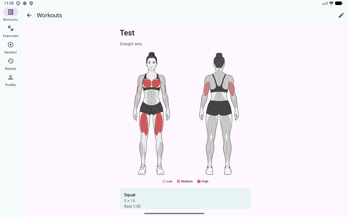 Workout Trainer aperçu